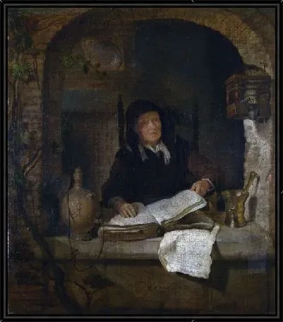 Старая женщина с книгой (An Old Woman with a Book)