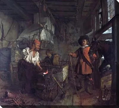 Картина Интерьер кузницы (The Interior of a Smithy)