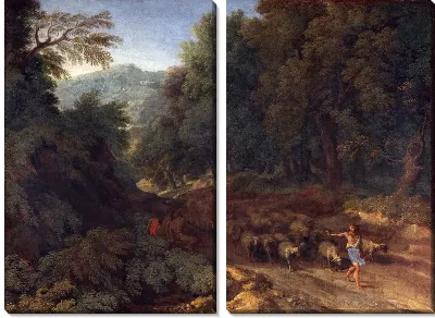 Пейзаж с пастухом и стадом (Landscape with a Shepherd and his Flock)