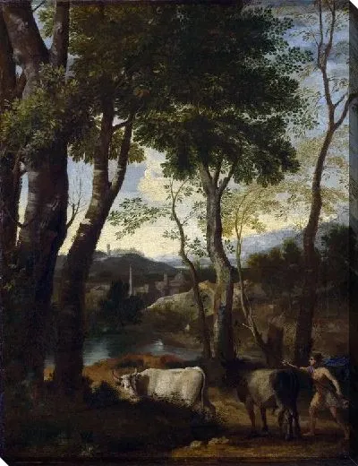 Картина Пейзаж с пастухом (Landscape with a Cowherd)