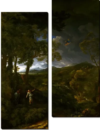 Картина Пейзаж с Илией и Ангелом (Landscape with Elijah and the Angel)