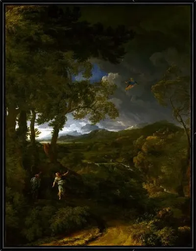Картина Пейзаж с Илией и Ангелом (Landscape with Elijah and the Angel)