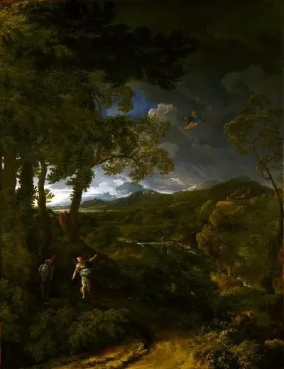 Картина Пейзаж с Илией и Ангелом (Landscape with Elijah and the Angel)