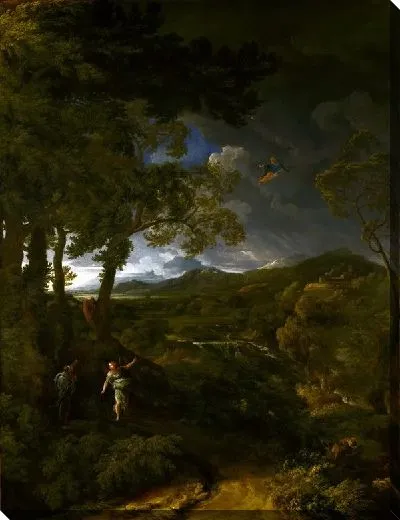 Картина Пейзаж с Илией и Ангелом (Landscape with Elijah and the Angel)