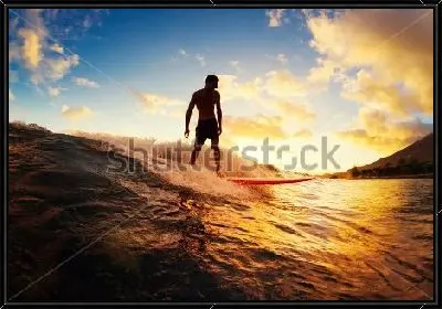 Сёрфинг на закате