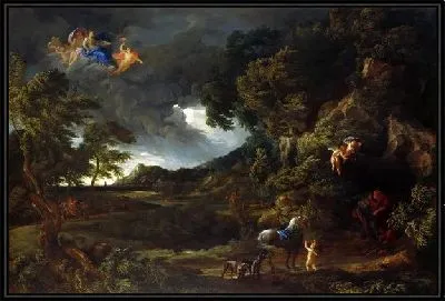 Пейзаж с союзом Дидона и Иней (Landscape with the Union of Dido and Aeneas)