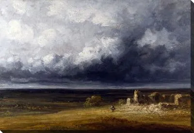 Грозовой пейзаж с руинами на равнине (Stormy Landscape with Ruins on a Plain)