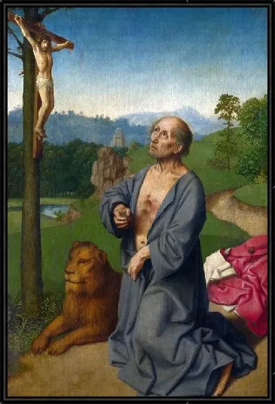 Картина Святой Иероним (Saint Jerome in a Landscape)