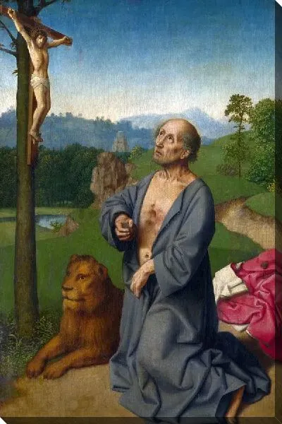 Картина Святой Иероним (Saint Jerome in a Landscape)
