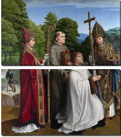 Бенджамин Сальвати трое святых  (Canon Bernardijn Salviati and Three Saints)