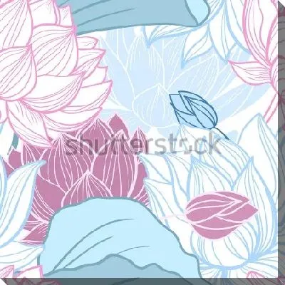 Постер Нежные цветы лотоса