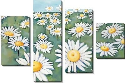 Рисунок листьев клевера на белом фоне