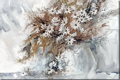 Белые цветы ландыша крупным планом №3