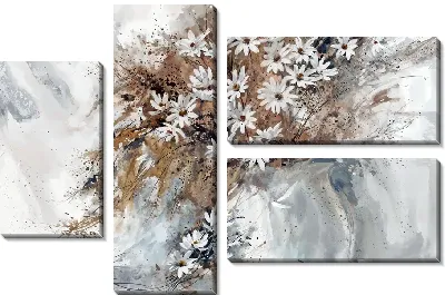 Белые цветы ландыша крупным планом №3