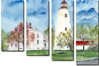 Натюрморт с нежно-розовыми гиацинтами в голубом горшке и пасхальными яйцами на нежном голубом фоне