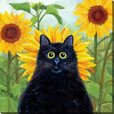 Красочный акварельный рисунок цветущей календулы в саду