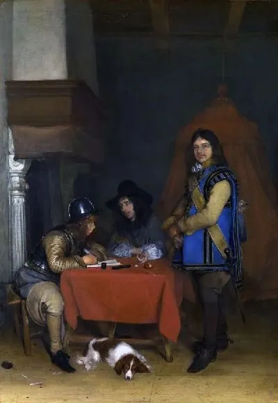 Картина Сотрудник диктующий письмо (An Officer dictating a Letter)