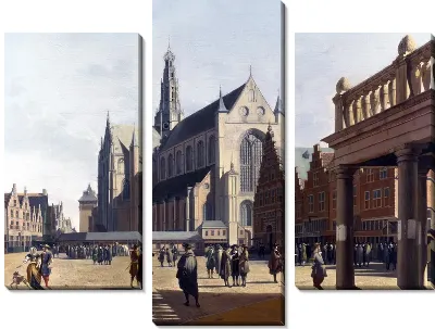 Рынок и Гроте Керк в Харлеме