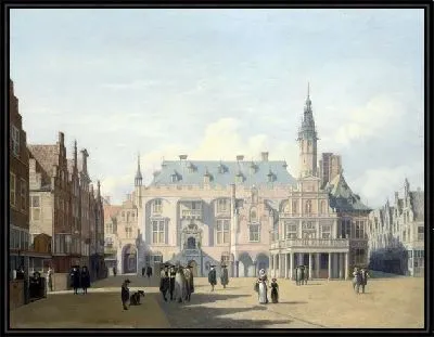 Рынок и ратуша в Харлеме (The Market Place and Town Hall, Haarlem)
