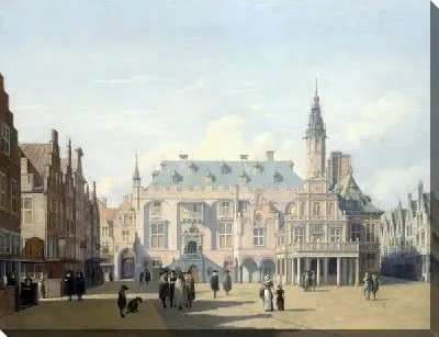Рынок и ратуша в Харлеме (The Market Place and Town Hall, Haarlem)