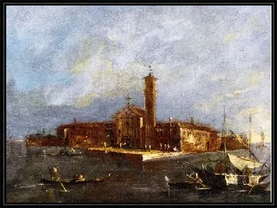Вид на остров Санта-Мария делле Грацие  (A View of the Island of Santa Maria delle Grazie)