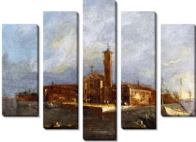 Вид на остров Санта-Мария делле Грацие  (A View of the Island of Santa Maria delle Grazie)