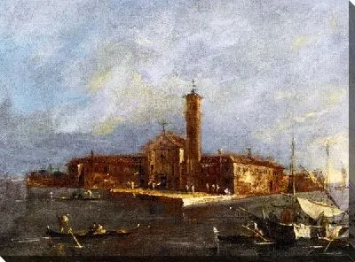 Вид на остров Санта-Мария делле Грацие  (A View of the Island of Santa Maria delle Grazie)