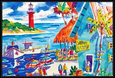 Ботаническая иллюстрация голубых анютиных глазок