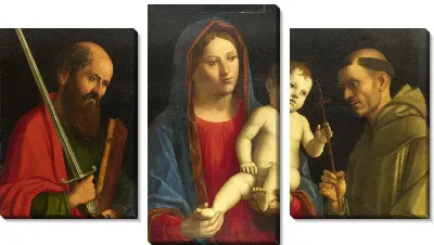 Мадонна с младенцем и святой Павел и святой Франциск (The Virgin and Child with Saint Paul and Saint Francis)