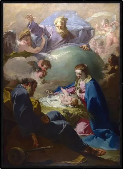 Картина Рождество с Богом Отцом и Святым Духом (The Nativity with God the Father and the Holy Ghost)