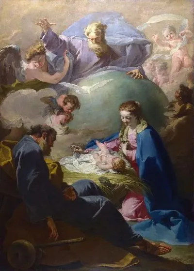 Картина Рождество с Богом Отцом и Святым Духом (The Nativity with God the Father and the Holy Ghost)