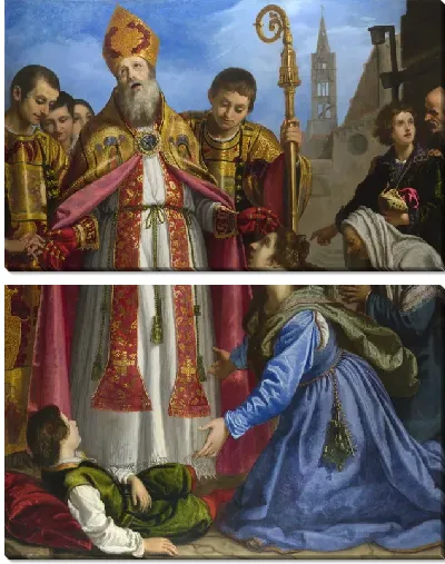 Картина Свяой Зиновий воскрешает мертвого мальчика (Saint Zenobius revives a Dead Boy)