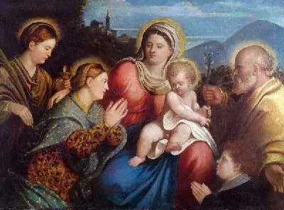 Святое семейство (The Holy Family with Saints and a Donor)