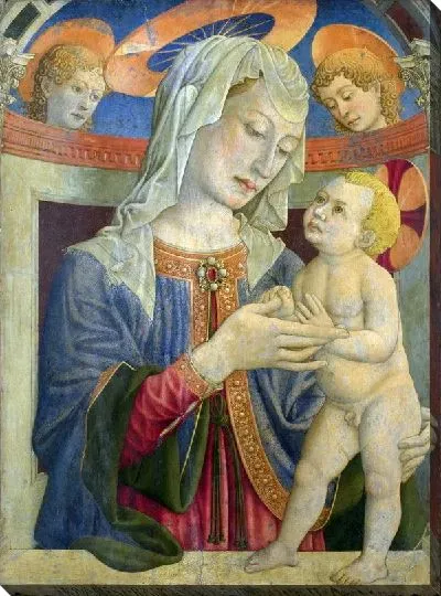 Картина Мадонна с младенцем и двумя ангелами (The Virgin and Child with Two Angels)