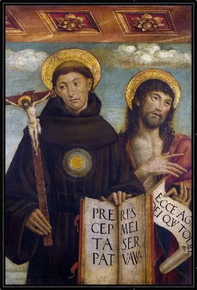 Картина Святые Николай Толентино и Иоанн Креститель (Saints Nicholas of Tolentino and John the Baptist)