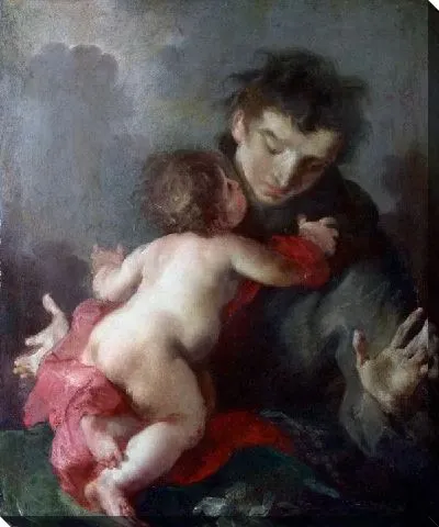 Картина Святой Антоний Падуанский с младенцем (Saint Anthony of Padua with the Infant Christ)