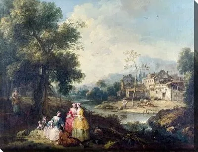 Пейзаж с группой людей (Landscape with a Group of Figures)