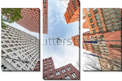 Модульная картина Архитектурный пейзаж в центре города Гааги