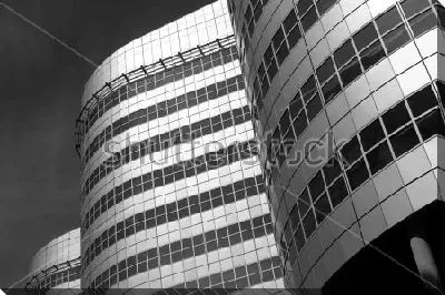 Постер Современные изогнутые офисные здания Роттердама