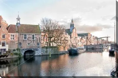 Постер Историческая портовая гавань Роттердама