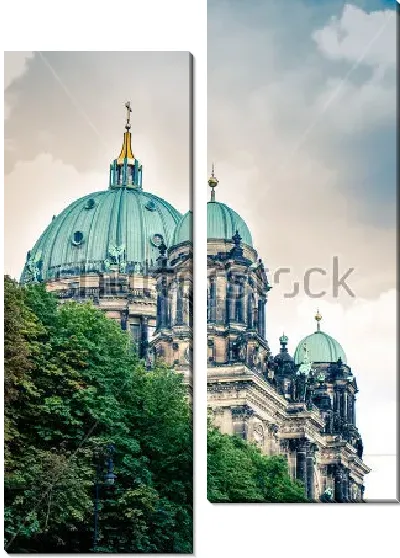 Модульная картина Вид на купола Кафедрального собора в Берлине