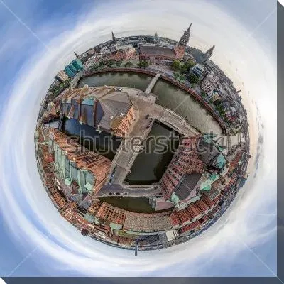 Постер Маленькая планета - Гамбургский Шпайхерштад, крупнейший в мире складской район