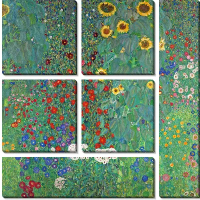 Сад с подсолнухами