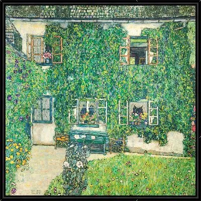 Картина Лесной дом в Вайссенбахе утро Аттерзее