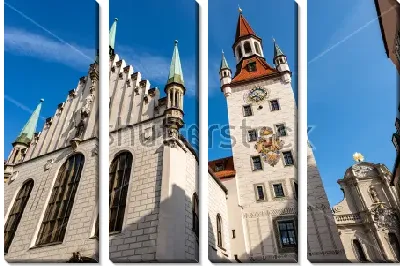 Модульная картина Старая ратуша Мюнхена
