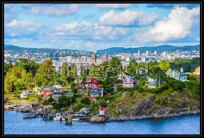 Картина Красивая панорама Осло