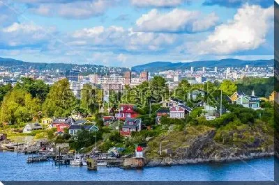 Постер Красивая панорама Осло