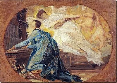 Картина Аллегория духовной музыки (Органистка)