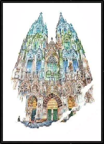 Картина Знаменитый Кёльнский собор в Кёльне