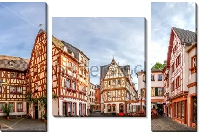 Модульная картина Красивая архитектура в историческом центре Майнца